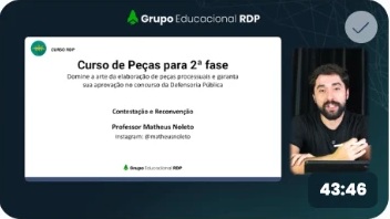 Videoaula: Contestação e reconvenção